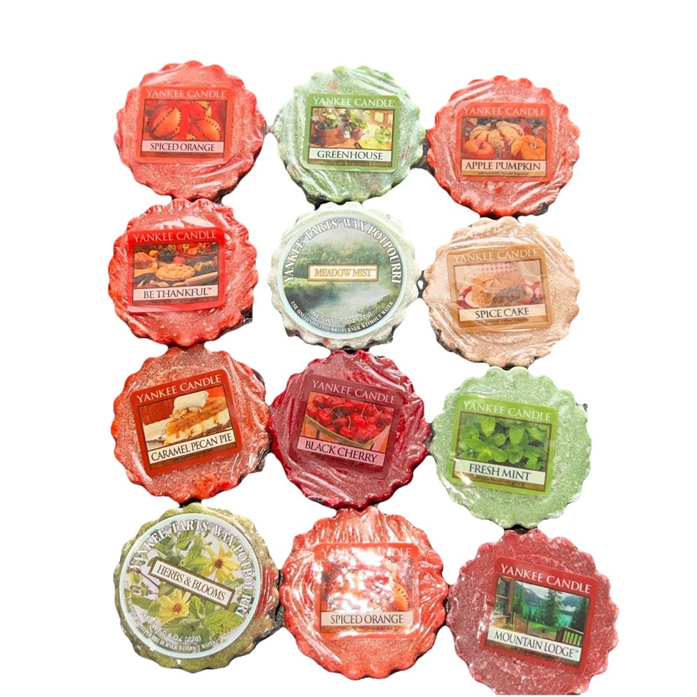 Lot of 12 Yankee Candle Tarts Warmer Wax Potpourri Holiday 0.8 oz 22g Fall‎ New